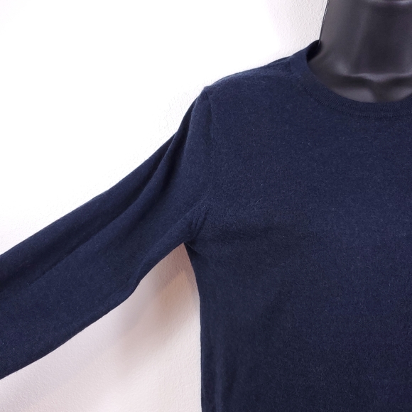 Samsoe Samsoe Total Eclipse Melange Navy Wool Sweater - Picture 2 of 7